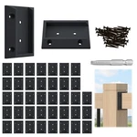 Muzata 40PCS Deck Railing Brackets Connectors Support Kit For 2X4 1.5" 3.... Fixed Price $62.11.
