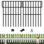 Uliok Animal Barrier Fence, 25 Panels No Dig 27FT(L) X 17IN(H) Dog Fen.... Fixed Price $83.28.